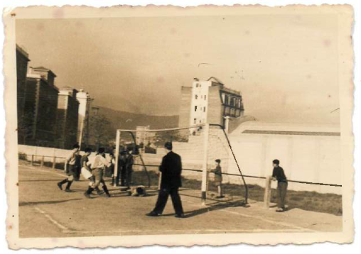 Soccer near the Borbón Garages